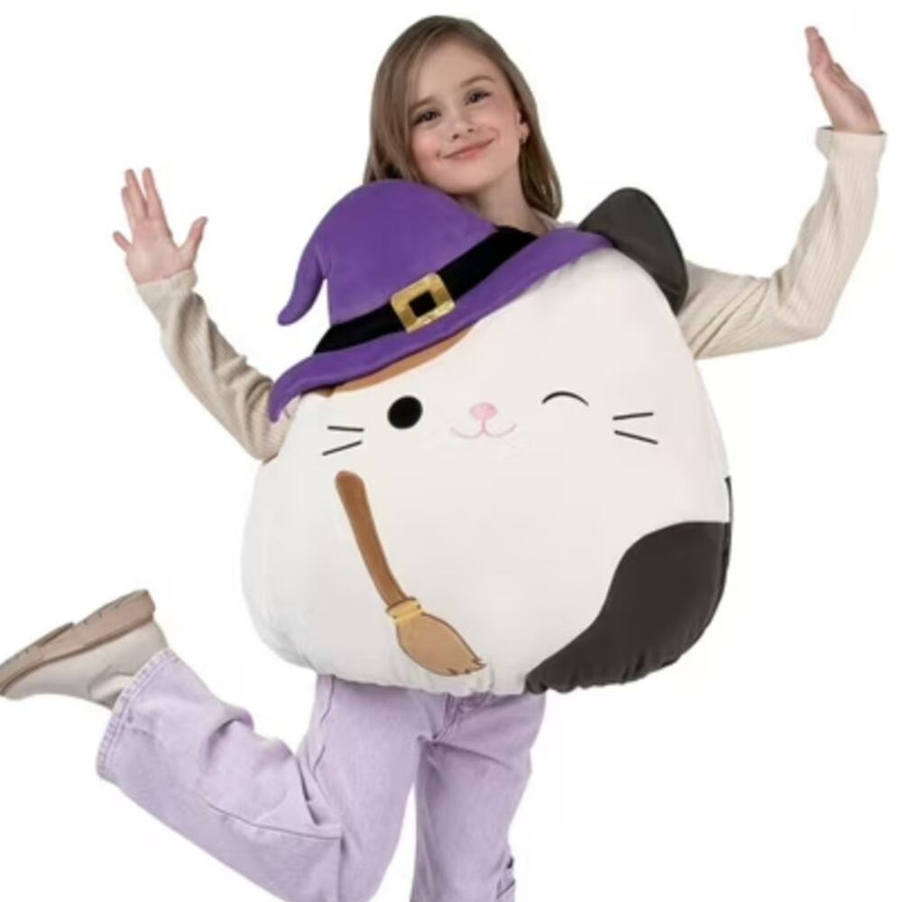 Squishmallows Cam the Witch Calico Cat Kids Costume Girls Youth One Size